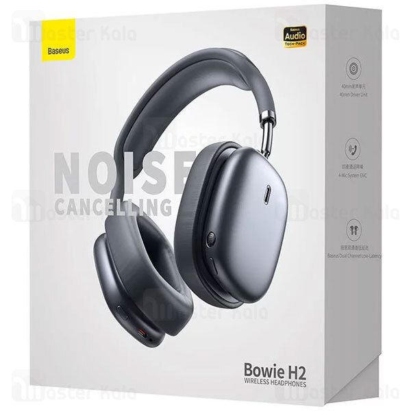 هدفون بلوتوث بیسوس Baseus H2 Bowie ANC Spatial Audio NGTW260013